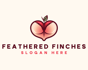 Erotic Lingerie Peach logo design