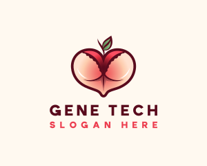 Erotic Lingerie Peach logo design