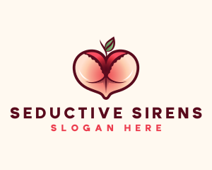 Erotic Lingerie Peach logo design