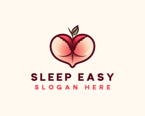 Erotic Lingerie Peach logo design