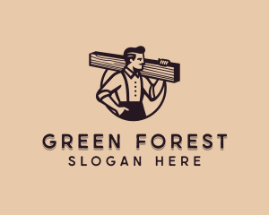 Lumberjack Wood Handyman logo design