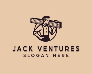 Lumberjack Wood Handyman logo design