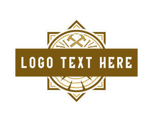 Log - Hammer Lumber Tools logo design