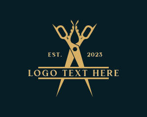 Stylish - Luxury Scissors Boutique logo design