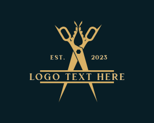 High End - Luxury Scissors Boutique logo design