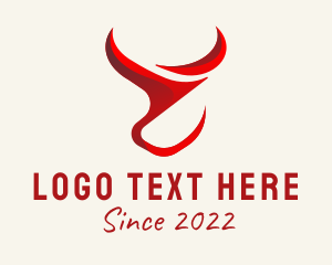 Meat - Red Meat Steakhouse logo design