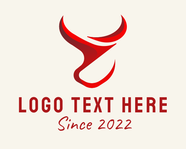 Ox - Red Meat Steakhouse logo design