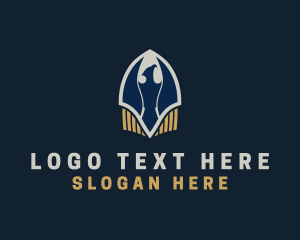 Aviary - Eagle Bullet Shield logo design