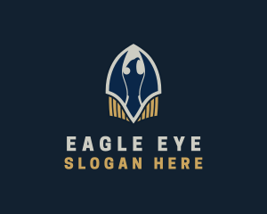  Eagle Bullet Shield logo design