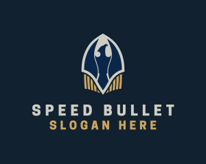 Bullet - Eagle Bullet Shield logo design