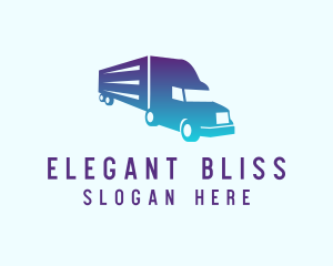 Delivery Truck Logistics Logo