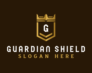 Medieval Crown Shield logo design