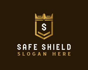 Medieval Crown Shield logo design