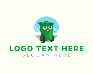 Trash Bin Garbage Logo