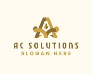 Marketing Firm Letter A logo design