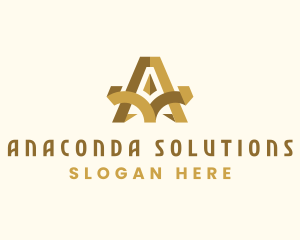 Marketing Firm Letter A logo design