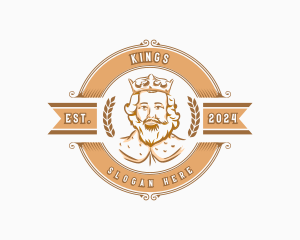 Vintage King Monarch logo design