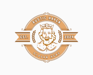 Vintage King Monarch logo design