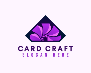 Card - Flipping Paper Cards logo design