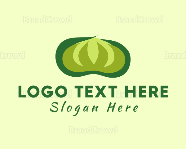 Green Cotton Plant Logo