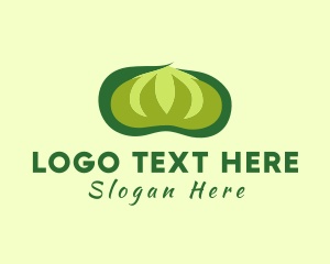 Seedling - Green Cotton Plant logo design