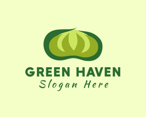 Green Cotton Plant logo design