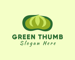 Green Cotton Plant logo design