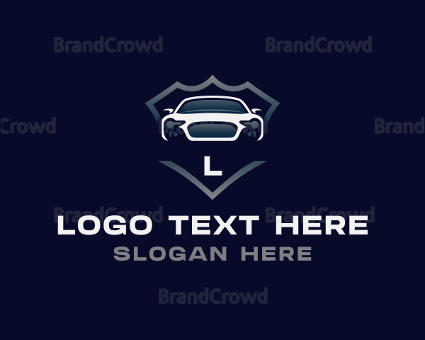 Supercar Automobile Shield Logo