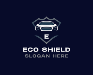 Supercar Automobile Shield logo design