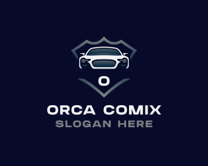 Supercar - Supercar Automobile Shield logo design