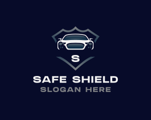 Supercar Automobile Shield logo design