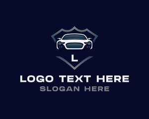 Emblem - Supercar Automobile Shield logo design