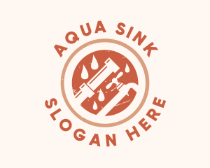 Sink - Faucet Plumbing Pipe logo design