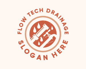 Drainage - Faucet Plumbing Pipe logo design