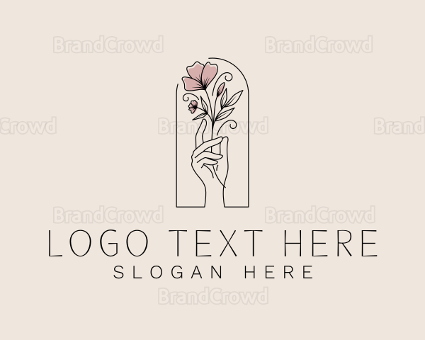 Aesthetic Natural Flower Logo