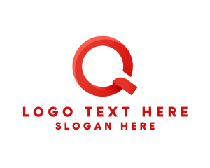 Letter Hr - Modern Business Letter Q logo design