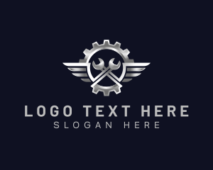 Tool - Wrench Mechanic Wing logo design