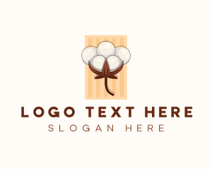 Cotton - Cotton Flower Plant logo design