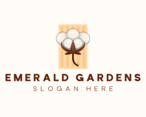 Cotton Flower Plant logo design