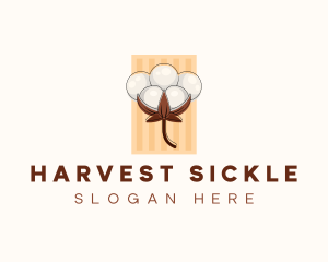 Cotton Flower Plant logo design