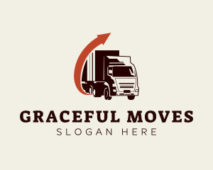 Arrow Freight Truck logo design