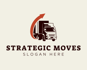 Arrow Freight Truck logo design