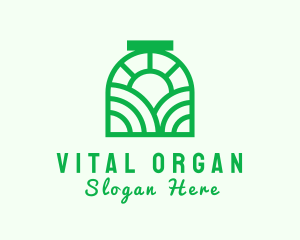 Organic Farm Window logo design