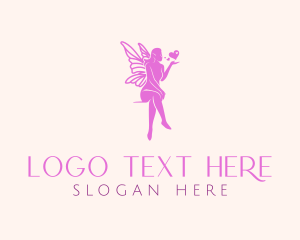 Creature - Pink Fairy Heart logo design