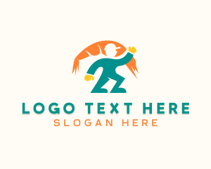 Shrimp - Fisherman Shrimp Seafood logo design