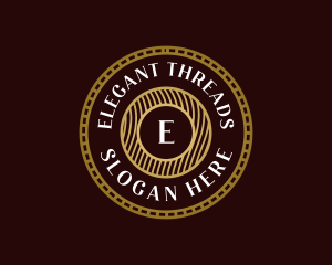 Elegant Hipster Medallion logo design