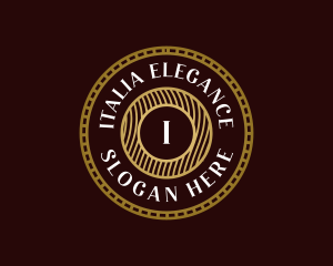 Elegant Hipster Medallion logo design