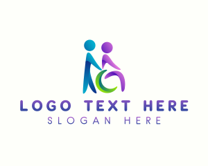 Support - Disability Wheelchair Support logo design