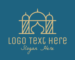 Bronze Mosque Outline Logo