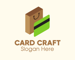 Card - Credit Card & Shopping Bag logo design